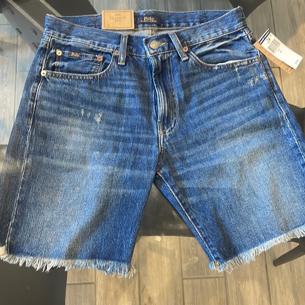 Polo Ralph Lauren The Classic Fit Denim Cut Off Shorts
